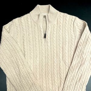 Hagen Carmel, CA cable sweater. A classic piece that looks great on everyone!